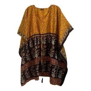 Sari kaftan by Whose Sari Now